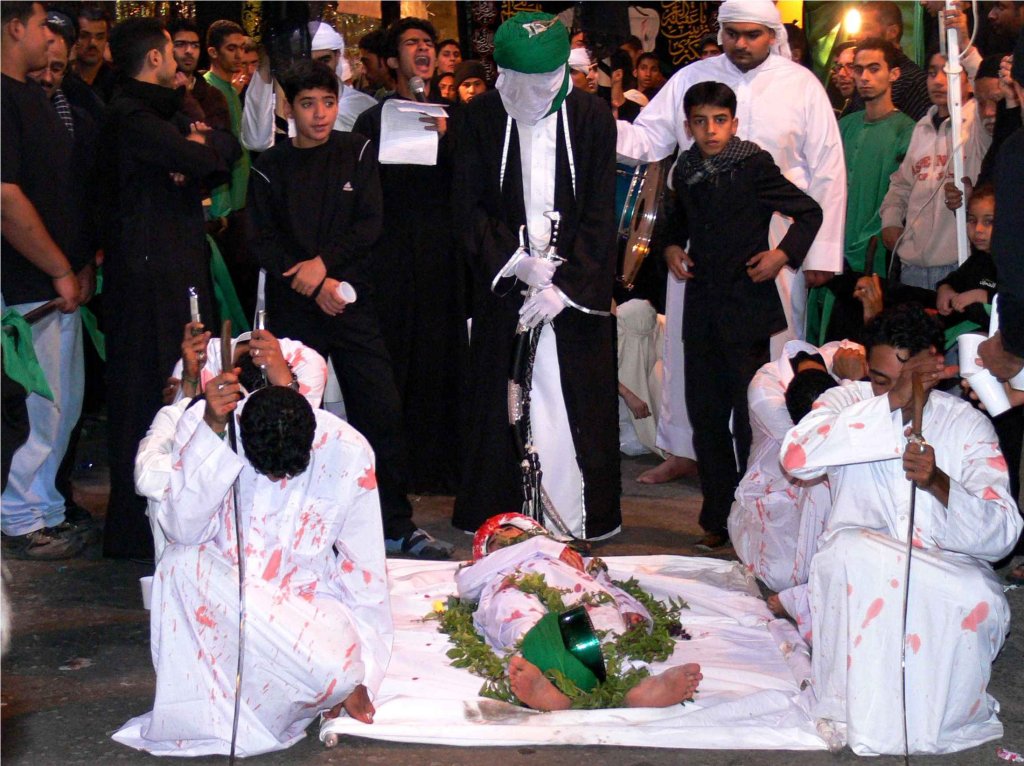 Une représentation de la mort de Hussein