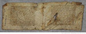 Fragments d'une guéniza. Bible. A.T. Genèse | Photo : gallica.bnf.fr / Bibliothèque nationale de France